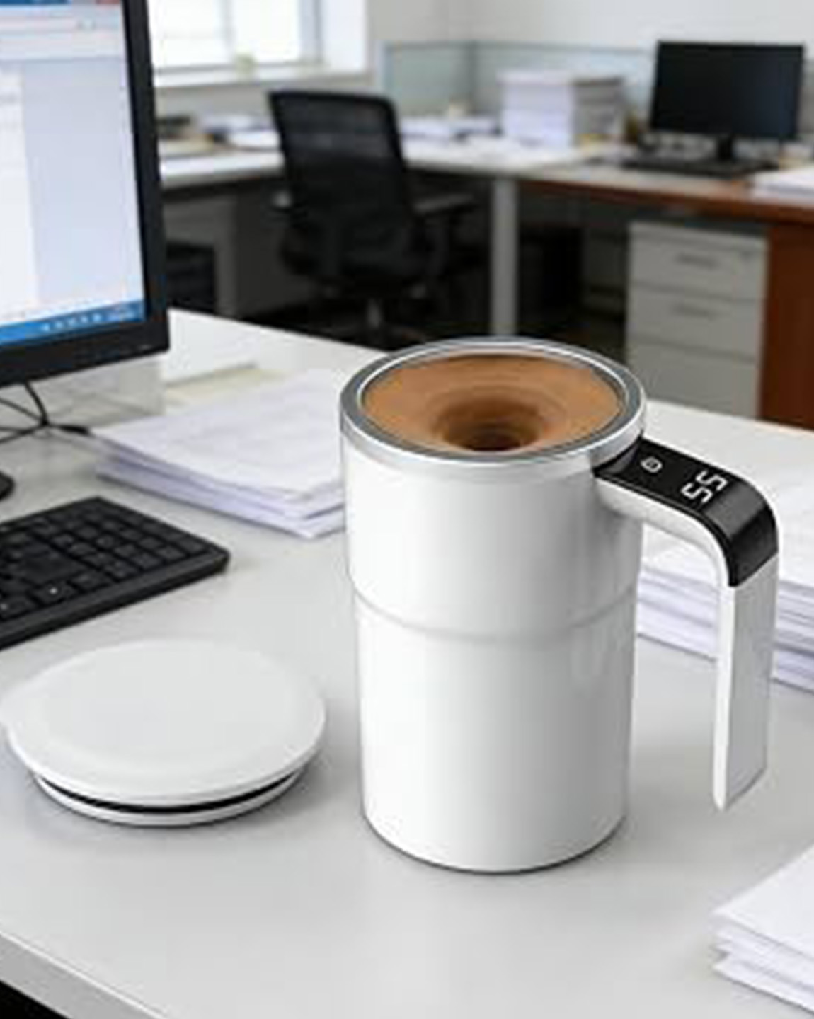 Self-Stirring Rechargeable Electric Coffee Mug