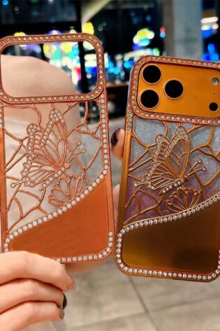 Butterfly Electroplated Girly Designed iPhone Case